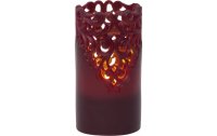 Star Trading LED-Kerze Pillar Clary Ø 8 x 15 cm, Rot