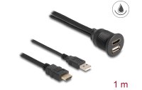 Delock USB 2.0-Verlängerungskabel HDMI/USB A -...
