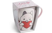 Nici Green Universaltasse Katze «Celebrate Love» 310 ml