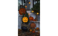 Star Trading Lichterkette Halloween Pumpkins 210 cm, Orange