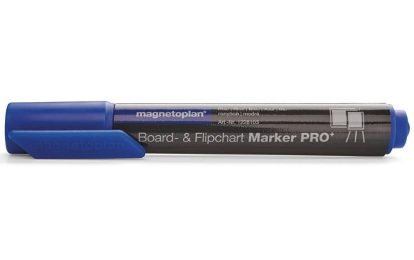 Magnetoplan Flipchart-Marker Pro+ Blau, 4 Stück