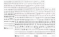 Z-Design Motivsticker A5 Lettering Buchstaben, Zahlen,...