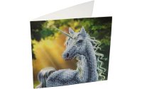 CRAFT Buddy Bastelset Crystal Art Card Sunshine Unicorn