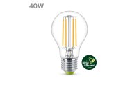 Philips Lampe E27 LED, Ultra-Effizient, Weiss, 40W Ersatz Warmweiss