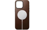 Nomad Back Cover Modern Leather iPhone 15 Pro Max Braun