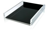 WEDO Ablagekorb Exklusiv-Serie Schwarz/Transparent