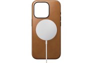 Nomad Back Cover Modern Leather iPhone 15 Pro Rostbraun
