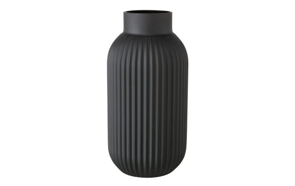 Boltze Vase Nordika 30 cm, Schwarz matt