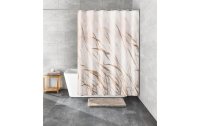 Kleine Wolke Duschvorhang Sylt 180 x 200 cm, Beige/Weiss