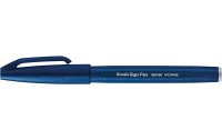 pentel Filzstift Brush Sign Pen 1 Stück, Stahlblau