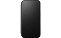 Nomad Book Cover Modern Leather Folio iPhone 15 Pro Schwarz