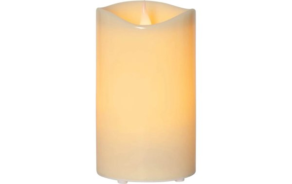 Star Trading LED-Kerze Pillar Grande Ø 12 x 21 cm, Beige