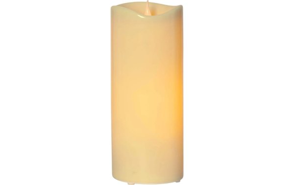 Star Trading LED-Kerze Pillar Grande Ø 12 x 31 cm, Beige