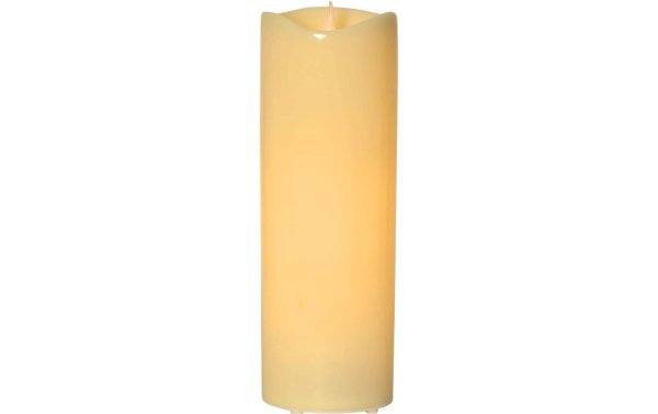 Star Trading LED-Kerze Pillar Grande Ø 12 x 38 cm, Beige