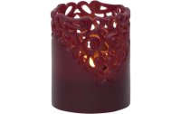 Star Trading LED-Kerze Pillar Clary Ø 8 x 10 cm, Rot