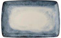 Arthur Krupp Speiseteller Shade Sea 35 x 22 cm, 4 Stück, Blau/Weiss