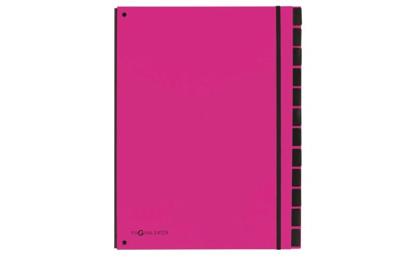 Pagna Ordnungsmappe A4 Trend Pink, 12 Fächer