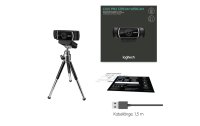 Logitech Webcam C922 Pro Stream , mit Stativ, Full-HD 1080p, USB