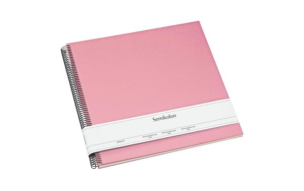 Semikolon Fotoalbum 34.5 x 33.2 cm Rosa, 50 cremeweisse Seiten