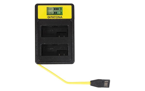 Patona Ladegerät Smart Dual LCD USB Canon LP-E8