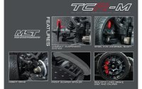 MST Tourenwagen TCR-M FF/MR/RR mit MX-5 Body 1:10, Bausatz