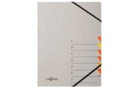 Pagna Ordnungsmappe A4 Easy Grey Grau; Orange, 7 Fächer