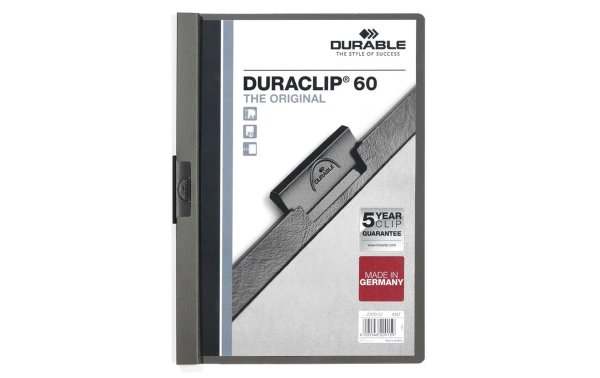 DURABLE Klemmhefter Duraclip 60 Anthrazit