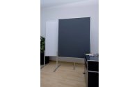 Franken Moderationswand Pro 150 cm x 120 cm, Grau, einteilig