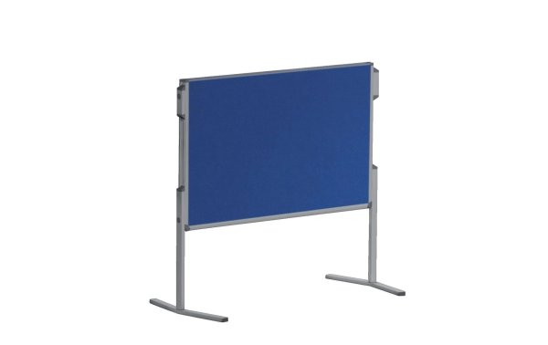 Franken Moderationswand Pro 150 cm x 120 cm, Blau, klappbar