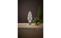 Star Trading LED-Figur Nutcracker, 25 cm, Grau