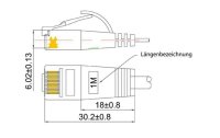 SLIM Slimpatchkabel Cat 6, UTP, 2 m, Rot