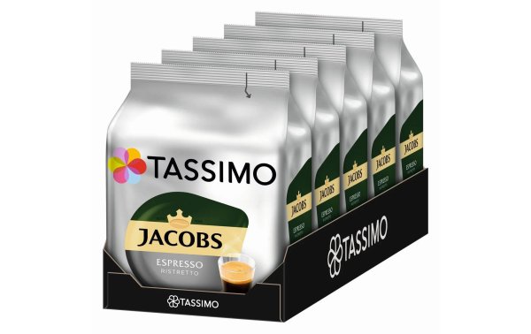 TASSIMO Kaffeekapseln T DISC Jacobs Espresso Ristretto 80 Portionen
