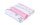 MAKIAN Mulltuch 4-er Set 80 x 80 cm Pink und Weiss Sterne