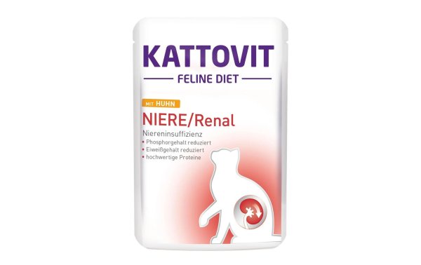 Kattovit Nassfutter Niere/Renal Huhn, 85 g