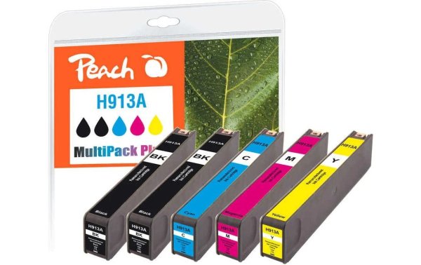 Peach Tintenset HP Nr. 913A Multipack Plus BK/C/M/Y