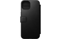 Nomad Book Cover Modern Leather Folio iPhone 14 Schwarz