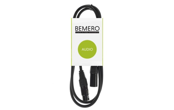 Bemero XLR-Kabel XLRf – XLRm 1.5 m symmetrisch