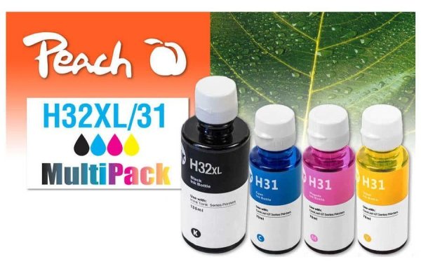 Peach Tintenset HP CISS 32XL/31 Multipack BK/C/M/Y