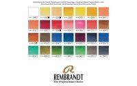 Rembrandt Aquarellfarbe Malkasten Professional 28 Näpfchen, Mehrfarbig