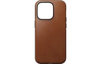 Nomad Back Cover Modern Leather iPhone 14 Pro Hellbraun