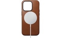 Nomad Back Cover Modern Leather iPhone 14 Pro Hellbraun