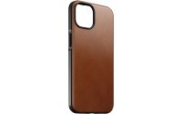 Nomad Back Cover Modern Leather iPhone 14 Hellbraun