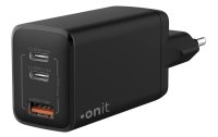 onit USB-Wandladegerät Trial QC4+ 65 W GaN Schwarz