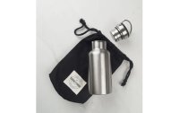 Yummii Yummii Thermosflasche Small 350 ml, Schwarz/Silber