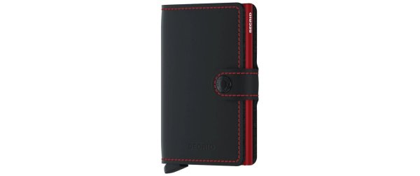 SECRID Portemonnaie Miniwallet Matte Black/Red