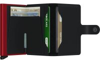 SECRID Portemonnaie Miniwallet Matte Black/Red