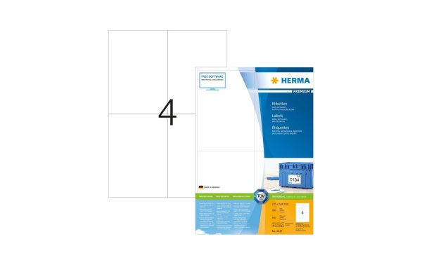 HERMA Universal-Etiketten Premium, 10.5 x 14.8 cm, 800 Etiketten