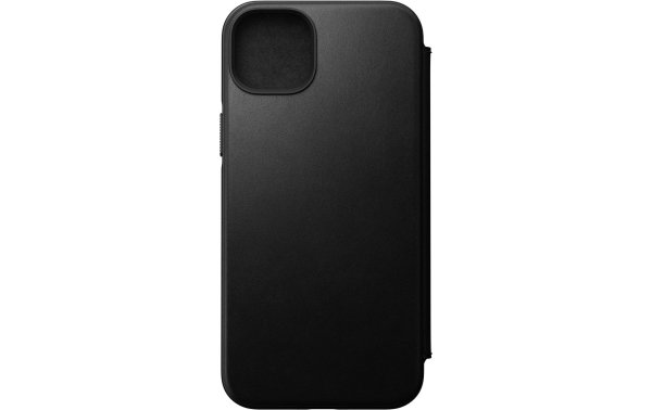 Nomad Book Cover Modern Leather Folio iPhone 14 Plus Schwarz