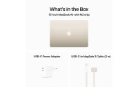 Apple MacBook Air 15" 2023 M2 10C GPU / 256 GB / 16 GB Polarstern