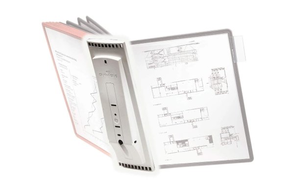 DURABLE Dokumentenhalter Sherpa Wandelement Grau